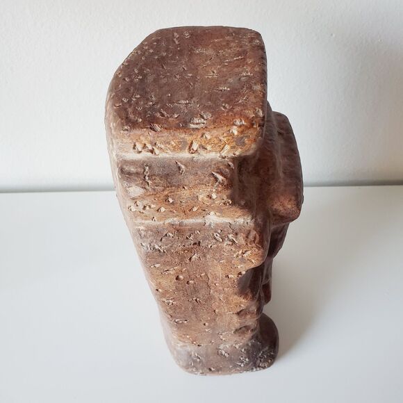 Vintage Terracotta Statue Aztec Rain God Tlaloc  Made in Mexico - Picture 8 of 13